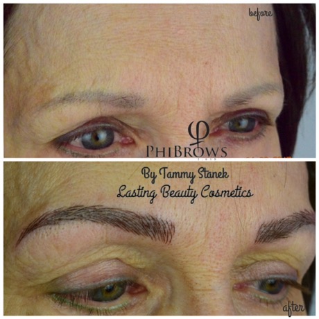 Microblading eyebrows by Lasting Beauty Cosmetics